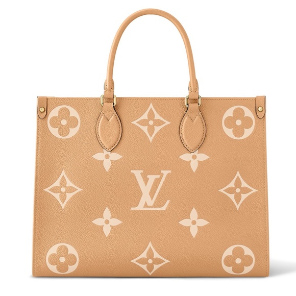 NWT Louis Vuitton on the go Mm empreinte taupe tan beige - Picture 1 of 7